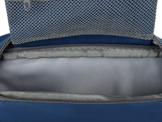 Несессер для путешествий Promo, темно-синий с нанесением логотипа с нанесением логотипа