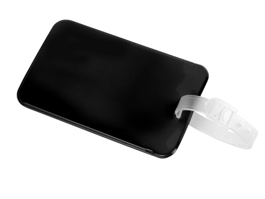 Бирка для багажа Voyage 2.0, черный с нанесением логотипа с нанесением логотипа