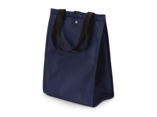 Складная сумка-холодильник Fresh, нейви с нанесением логотипа с нанесением логотипа