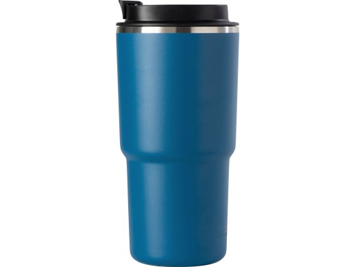 Вакуумная термокружка с  керамическим покрытием Pick-Up, 650 мл, синий с нанесением логотипа с нанесением логотипа
