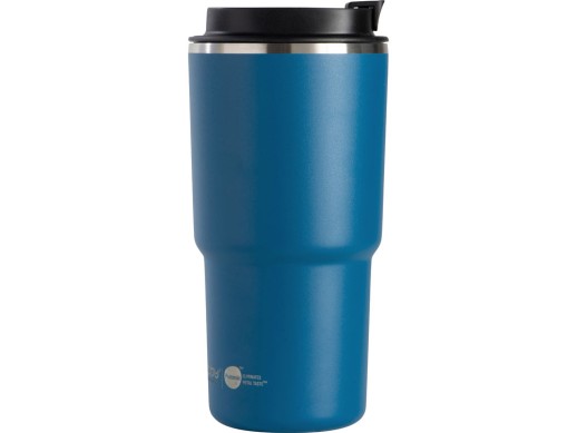 Вакуумная термокружка с  керамическим покрытием Pick-Up, 650 мл, синий с нанесением логотипа с нанесением логотипа