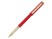 Ручка пластиковая шариковая Parliament, 0,7 мм, синие чернила, красный/золотистый с нанесением логотипа с нанесением логотипа
