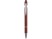 Ручка металлическая soft-touch шариковая со стилусом Sway, темно-красный/серебристый