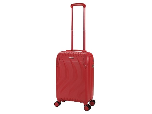 Чемодан TORBER В Отпуск, красный, ABS-пластик, 37 х 25 х 56,5 см, 36 л, 2,5 кг с нанесением логотипа с нанесением логотипа