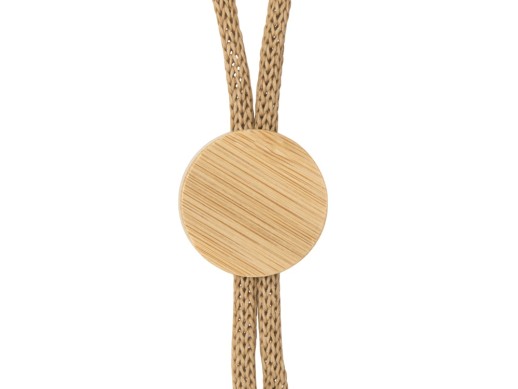 Ланъярд из бумаги с бамбуковой плашкой Franklinia, натуральный