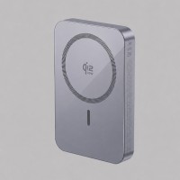 Внешний АКБ NRG Max Qi2.2 10000 мА-ч, 25Вт MageSafe, серый, Deppa