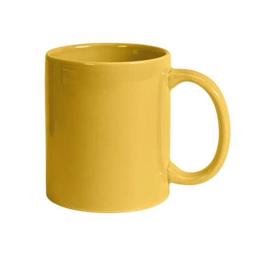 Кружка DECOL для деколи, 330 мл, d=82 мм, премиум, желтая 23516/03