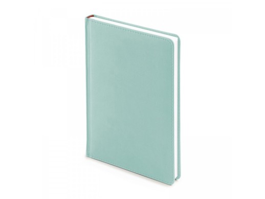 Ежедневник недатированный А5 Velvet, зефирный мятный с нанесением логотипа с нанесением логотипа