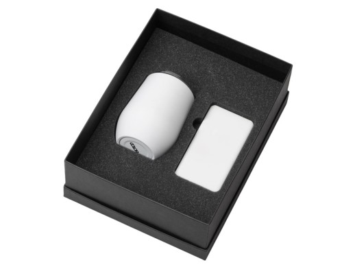 Подарочный набор с термокружкой и повербанком С2, 10000 mAh, белый