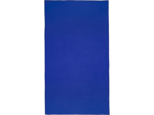 Pieter GRS сверхлегкое быстросохнущее полотенце 100x180 см - Ярко-синий с нанесением логотипа с нанесением логотипа