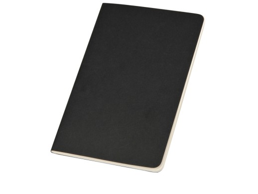 Записная книжка Moleskine Cahier (нелинованный, 1 шт.), Large (13х21см), черный с нанесением логотипа с нанесением логотипа