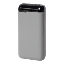 Универсальный аккумулятор Num 20 (20000 мАч), серый, 14,6х7.0х2,75 см 37177/29