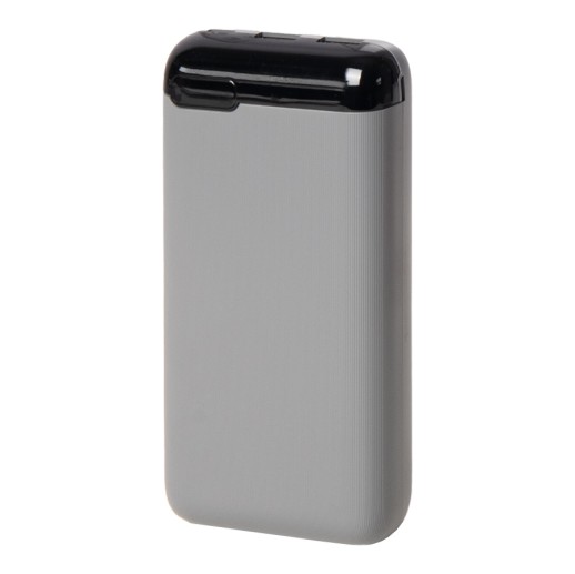 Универсальный аккумулятор Num 20 (20000 мАч), серый, 14,6х7.0х2,75 см   37177/29