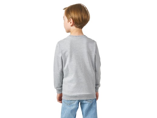 Свитшот Motion детская_6, серый меланж с нанесением логотипа с нанесением логотипа