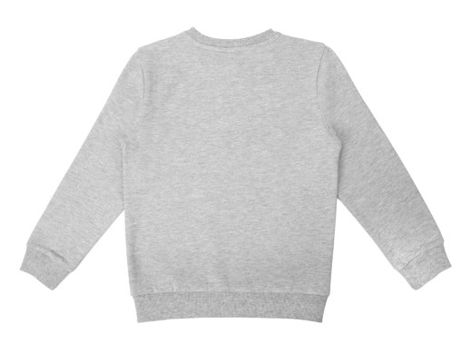 Свитшот Motion детская_6, серый меланж с нанесением логотипа с нанесением логотипа