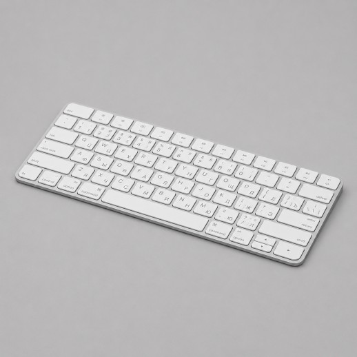 Беспроводная клавиатура Air Keyboard для MAC, Windows, 500 мАч, алюминий, белый, Deppa с нанесением логотипа с нанесением логотипа