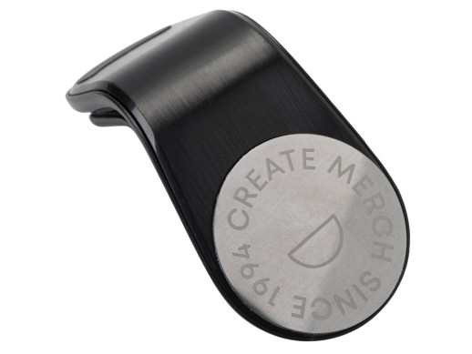 Магнитный держатель для телефона Magrip, черный (гравировка)
