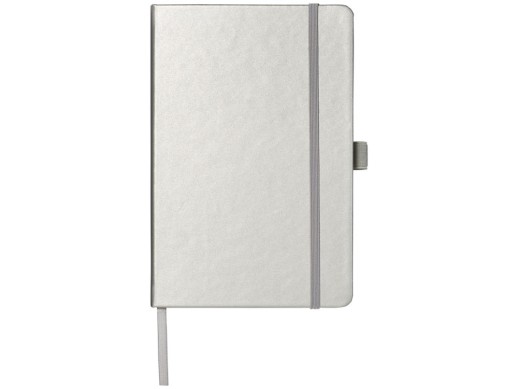 Записная книжка Nova формата A5 с переплетом, серебристый