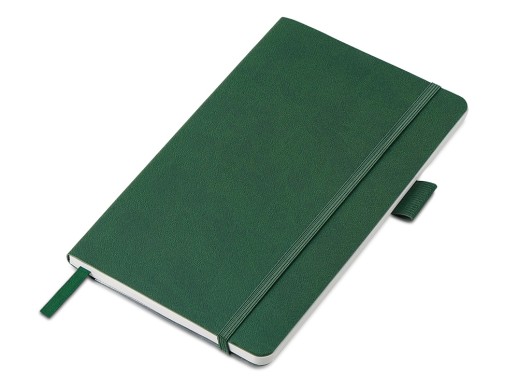Блокнот Vision Trend А5 в гибкой обложке, зеленый с нанесением логотипа с нанесением логотипа