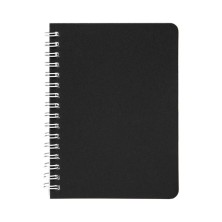 Блокнот на двойной пружине HELIX MINI, 105 х 150 мм, черный с белым, блок в клетку ,   33902/01