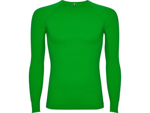 Футболка Prime мужская с длинным рукавом, папоротниковый с нанесением логотипа с нанесением логотипа