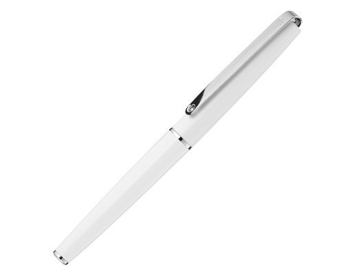 Ручка металлическая роллер ETERNITY R, белый с нанесением логотипа с нанесением логотипа