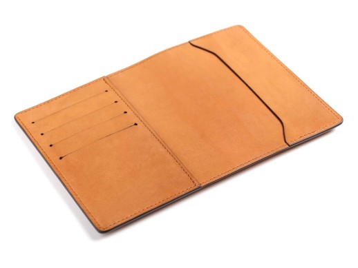 Обложка для паспорта Нит, оранжевый с нанесением логотипа с нанесением логотипа