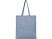 Эко-сумка Pheebs из переработанного хлопка, плотность 210 г/м2, синий меланж