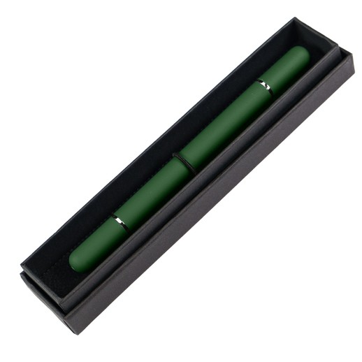 Ручка шариковая + карандаш вечный 2 в 1 soft, зеленый, металл, софт-покрытие, в футляре -ё  40410/15