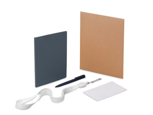 Welcome pack Smart start, темно-синий с нанесением логотипа с нанесением логотипа