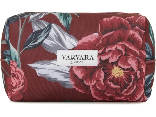 Косметичка Русские сезоны, бордо. Varvara с нанесением логотипа с нанесением логотипа