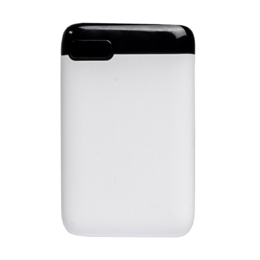 Универсальный аккумулятор Num 5 (5000 мАч), белый, 10,2х6.3х1,2 см   37168/01 с нанесением логотипа с нанесением логотипа