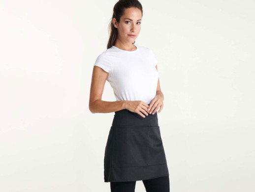 Фартук Classic, черный с нанесением логотипа с нанесением логотипа