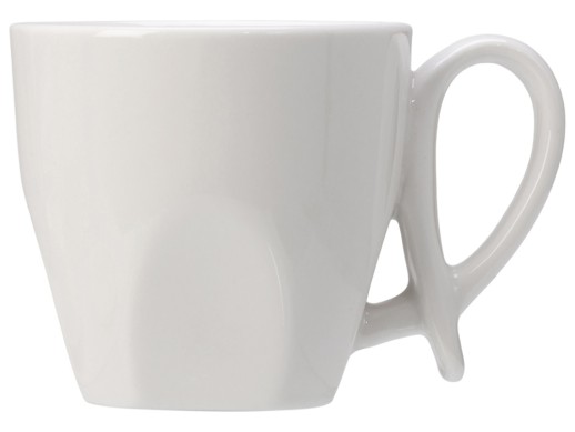 Кофейная пара с бамбуковым блюдцем Mandy, белый (Р)