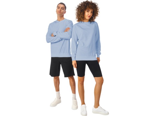 Свитшот Warsaw 220гр, унисекс, небесно-голубой