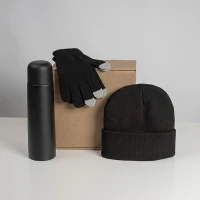 Набор подарочный GET WARM: перчатки, шапка, термос   39531/35