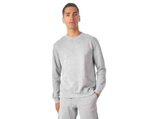 Свитшот Warsaw 220гр, унисекс, серый меланж