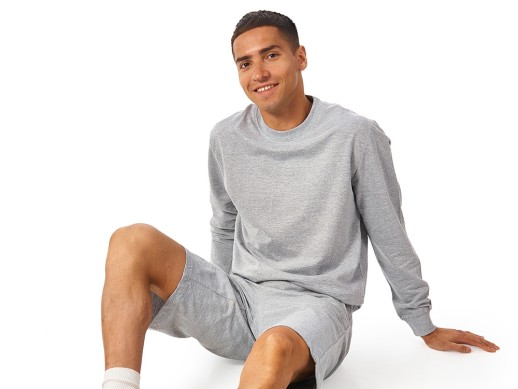 Свитшот Warsaw 220гр, унисекс, серый меланж