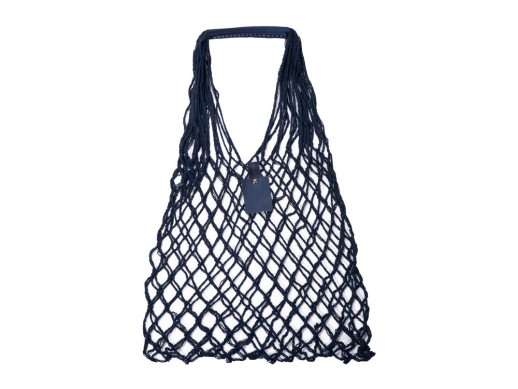 Авоська Dream L наплечная 25 литров с кожаными ручками, темно-синий