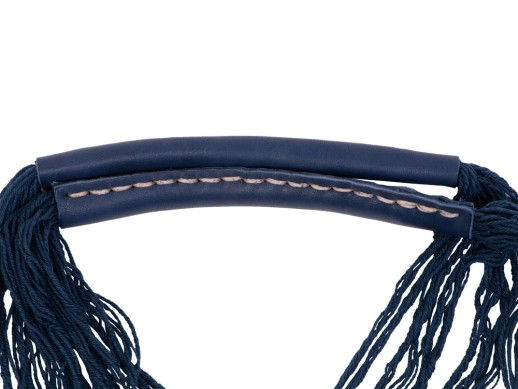 Авоська Dream L наплечная 25 литров с кожаными ручками, темно-синий