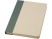 Liliana блокнот формата А5 в твердой обложке из пластика из сахарного тростника - Зеленый яркий с нанесением логотипа с нанесением логотипа