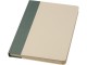 Liliana блокнот формата А5 в твердой обложке из пластика из сахарного тростника - Зеленый яркий с нанесением логотипа с нанесением логотипа