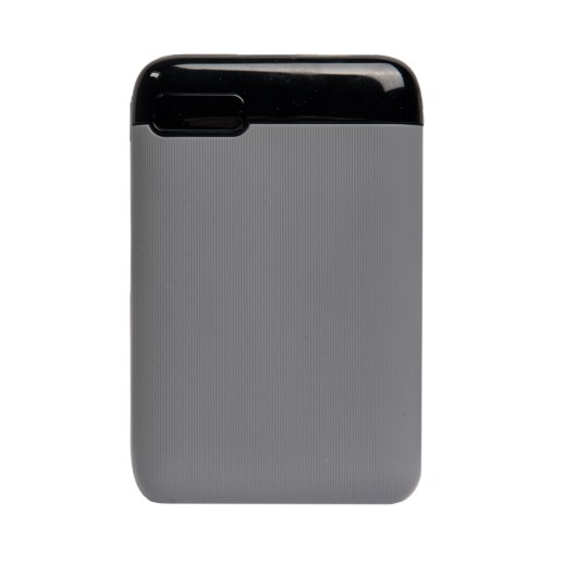 Универсальный аккумулятор Num 5 (5000 мАч), серый, 10,2х6.3х1,2 см   37168/29 с нанесением логотипа с нанесением логотипа