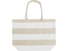 Florida пляжная эко-сумка из переработанного материала, сертифицированного по стандарту GRS, плотностью 270 г/м² 18L - Натуральный / Белый