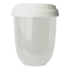 Стакан CAPSULA с крышкой, белый   21906/01