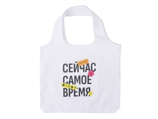 Сумка-шоппер Vest из хлопка 340 г/м2, белый (термотрансфер) с нанесением логотипа с нанесением логотипа