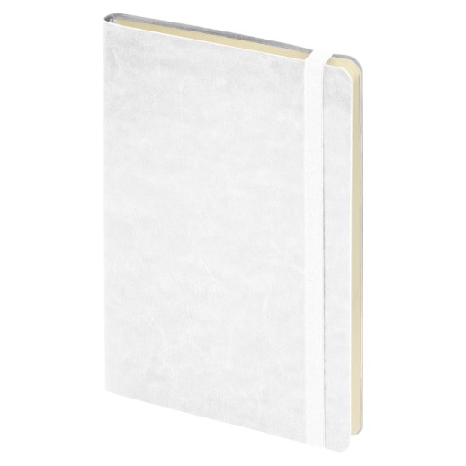 Ежедневник недатированный Boomer, А5, белый, кремовый блок в линейку, без обреза 24702/01