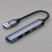 USB-хаб USB-A 3.0 + 2xUSB-A 2.0 + USB-C, серый, Deppa с нанесением логотипа с нанесением логотипа