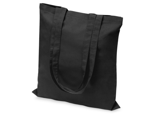 Сумка из хлопка Carryme 105, черный с нанесением логотипа с нанесением логотипа