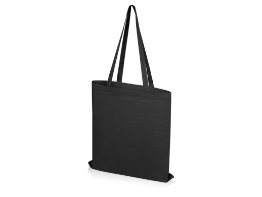 Сумка из хлопка Carryme 105, черный с нанесением логотипа с нанесением логотипа